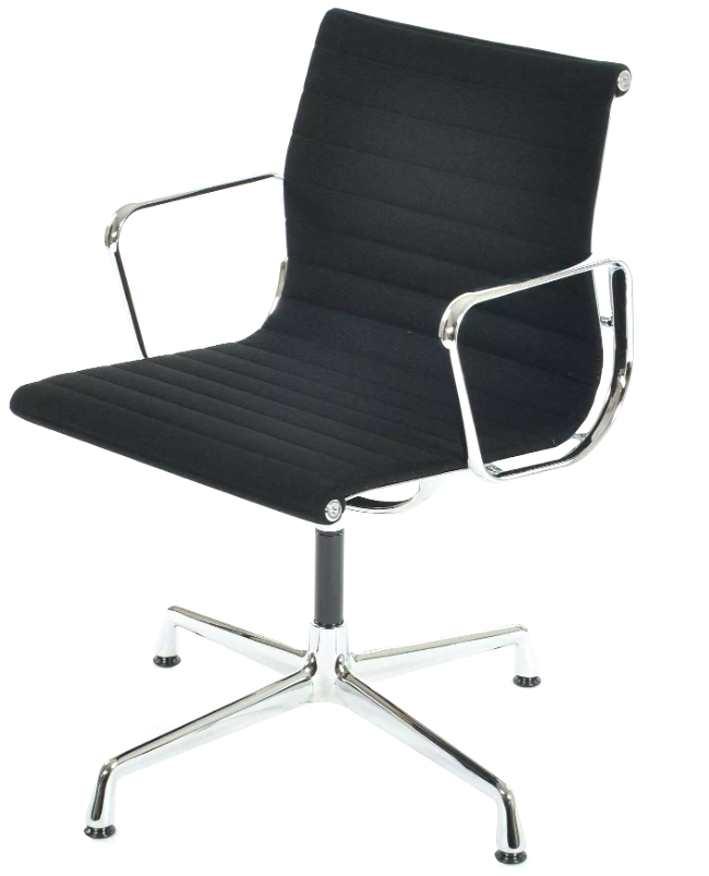 Vitra Charles Eames Aluminium Chair EA 108 Hopsak - schwarz